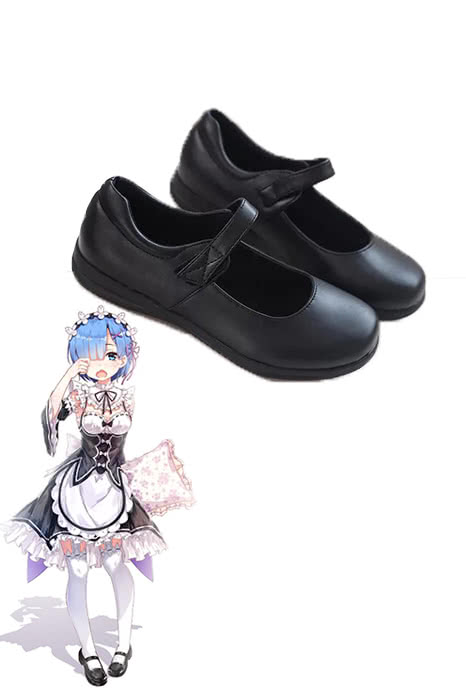 Re: Life de cero de arranque en otro mundo Rem Ram Anime Cosplay Zapatos uniformes zapatos