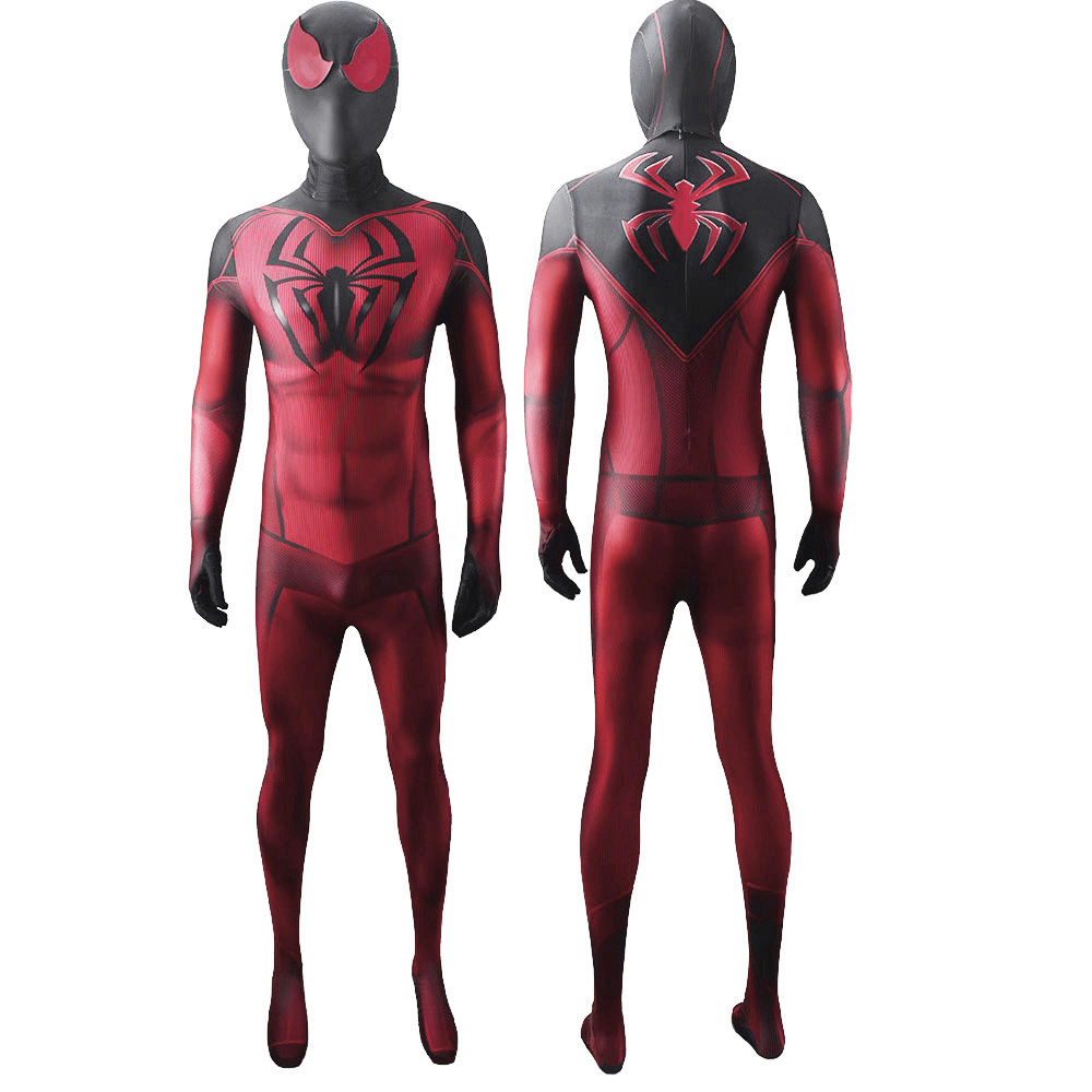Juego Spider-Man Costume Super Hero Muscle One Piece Bodysuit Halloween Party Cosplay Battlesuit 3D Estilo atuendo