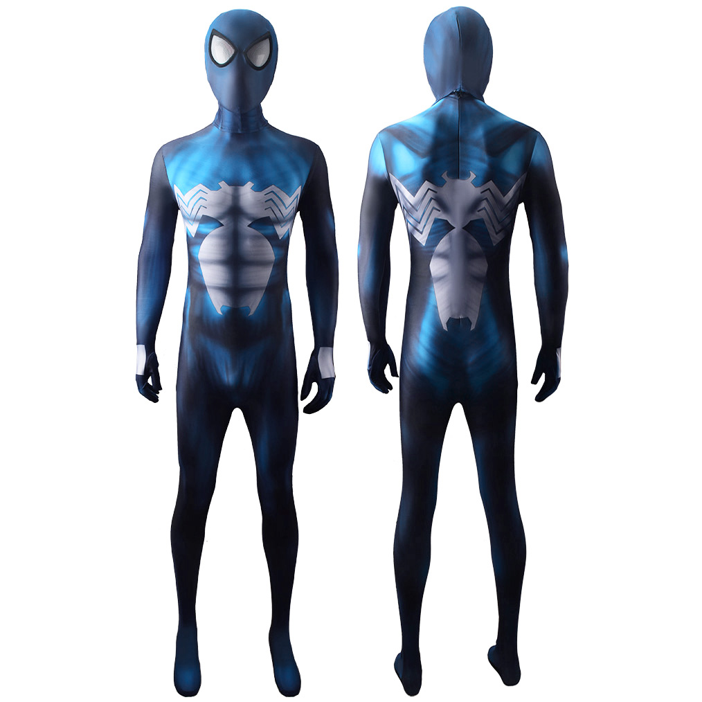 Marvel Ultimate Spider-Man Cosplay Traje de lujo Venom Deluxe Muscle Chox Black Disfraz Kids Adultos Bodysuit de estilo 3D