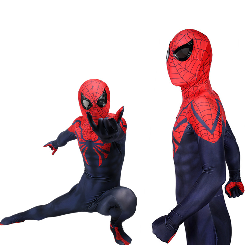 Muscular Ultimate Spider-Man Spandex Cosplay Jumpsuit Carnival Party Cossuit Bodysuit Halloween Cosplay Traje