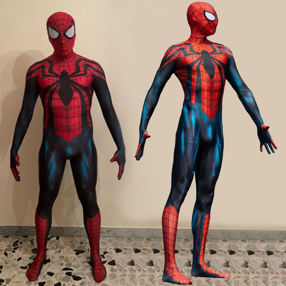 Marvel Superhero Ben Reilly Peter Parker Spider-Man Super Hero New in the Spider Verso Zentai Cosplay Costuos Bodysuit Tercos para adultos/niños